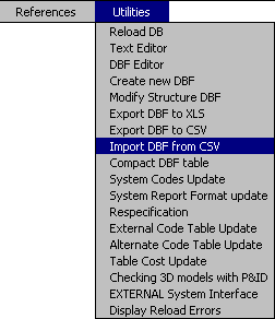 Import DBF from CSV