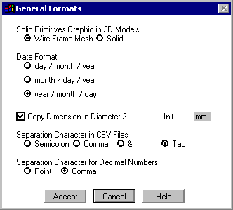 Project Setup: General Formats