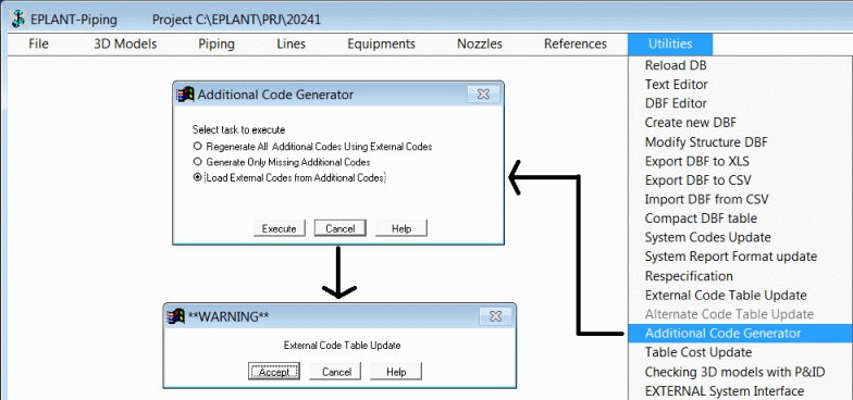 External Code Table Update using Additional Codes